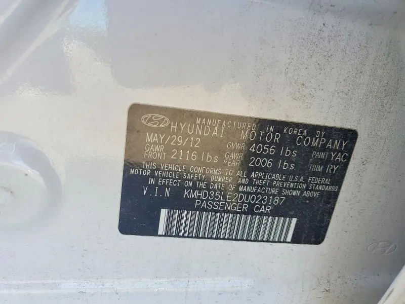 2013 HYUNDAI ELANTRA GT BASE  