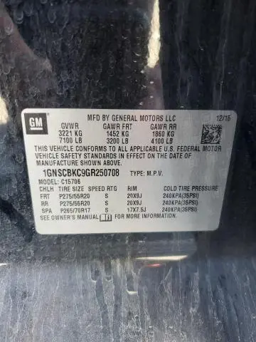 2016 CHEVROLET TAHOE C1500 LT  