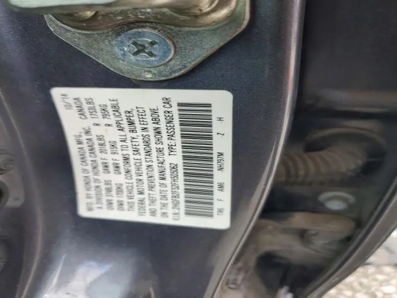 2015 HONDA CIVIC LX  