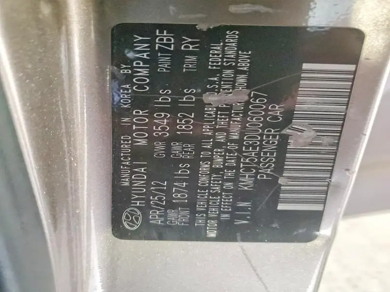 2013 HYUNDAI ACCENT GS  