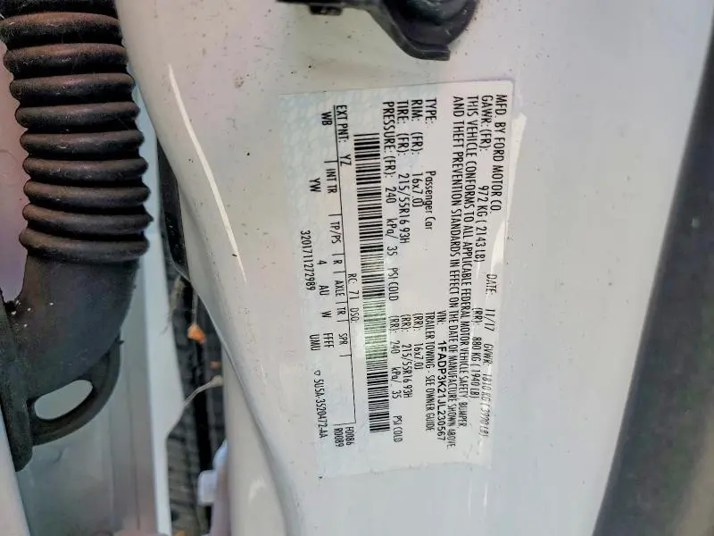 2018 FORD FOCUS SE  