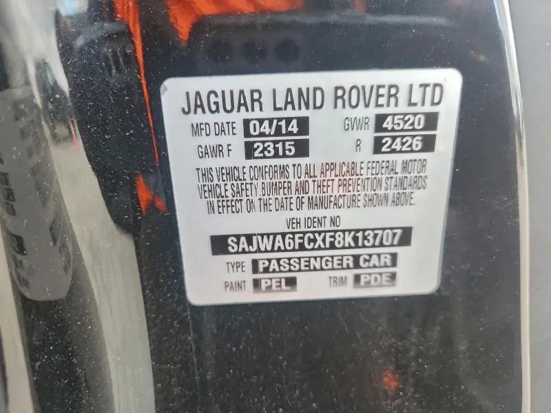 2015 JAGUAR F-TYPE S  