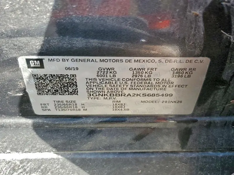 2019 CHEVROLET BLAZER 1LT  