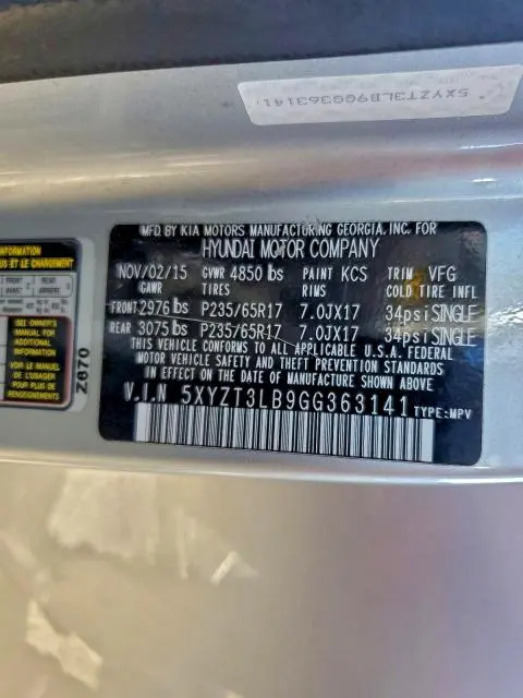 2016 HYUNDAI SANTA FE SPORT   