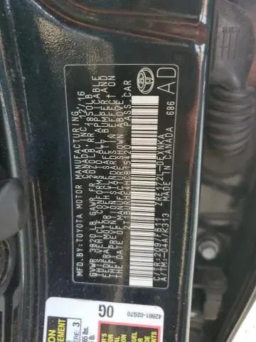 2017 TOYOTA COROLLA L  