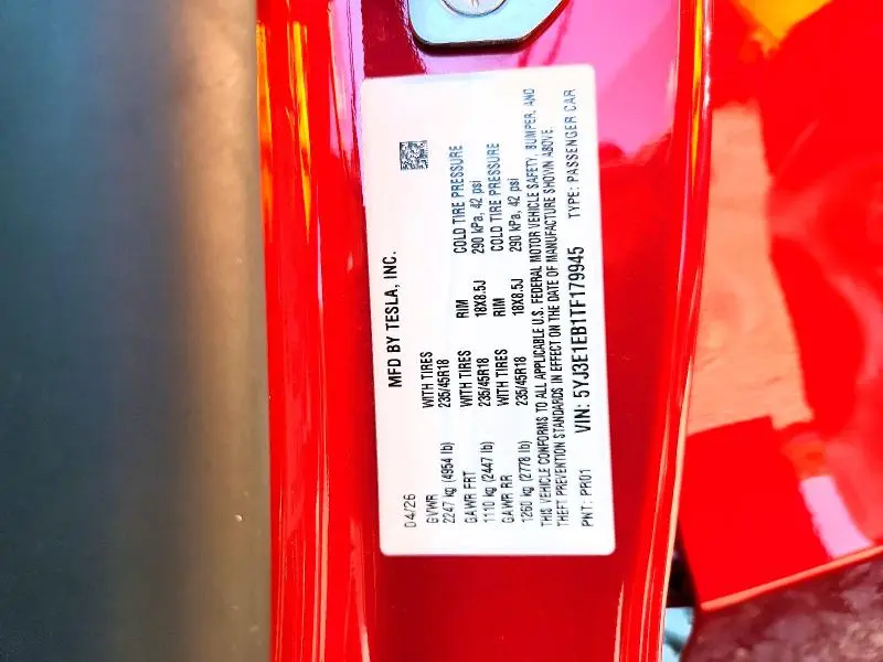 2026 TESLA MODEL 3   