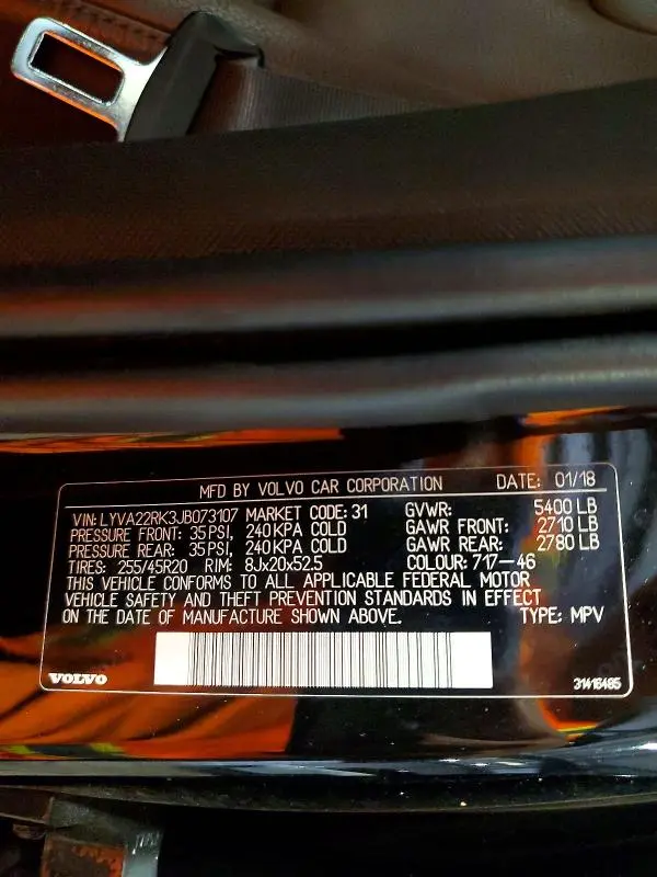 2018 VOLVO XC60 T6  
