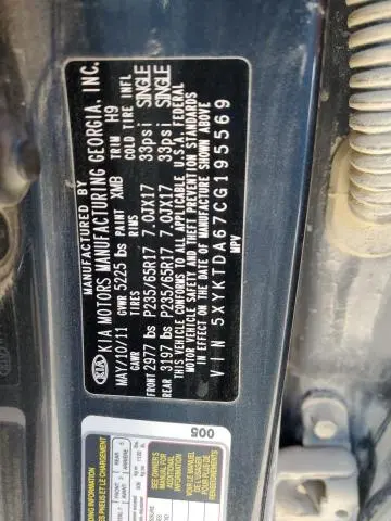 2012 KIA SORENTO BASE  