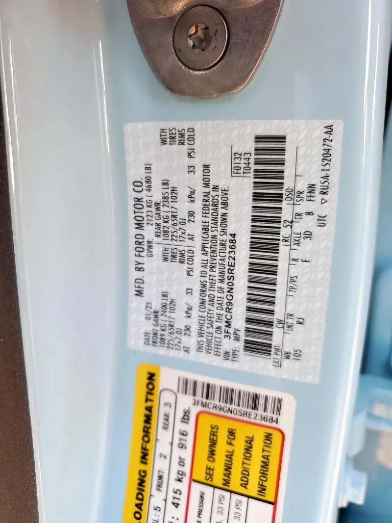 2025 FORD BRONCO SPORT HERITAGE  