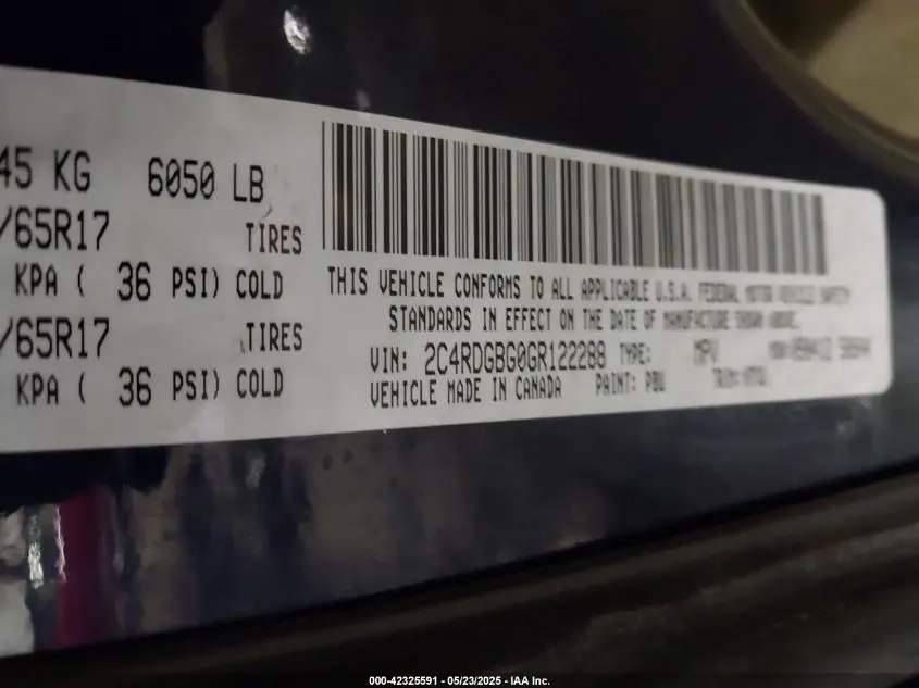 2016 DODGE GRAND CARAVAN SE