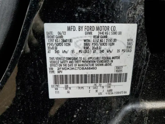 2013 FORD EDGE LIMITED  