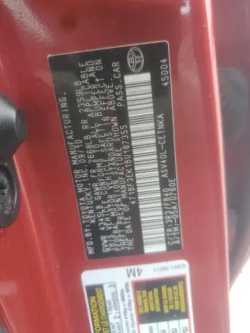 2011 TOYOTA CAMRY BASE  