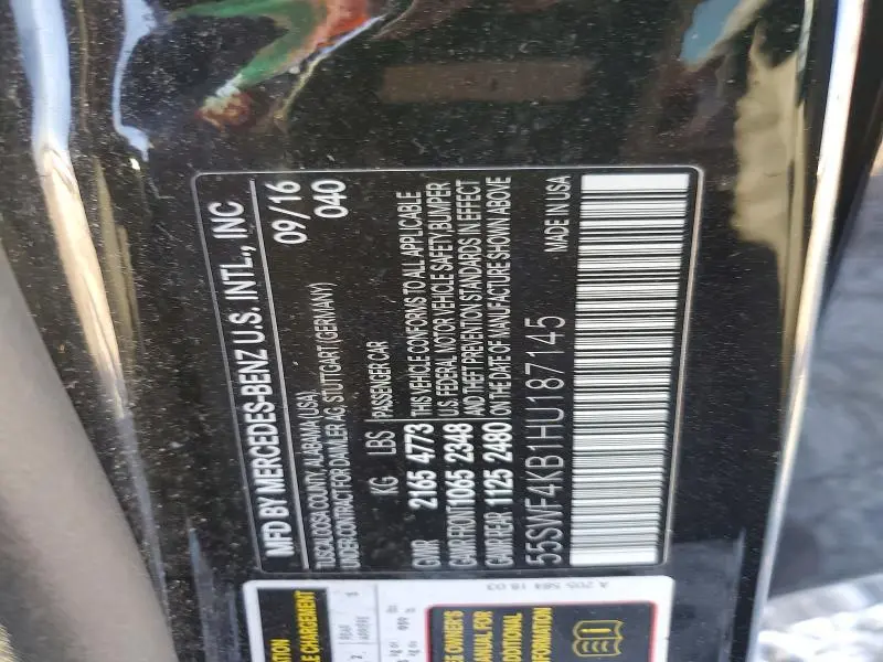 2017 MERCEDES-BENZ C 300 4MATIC  