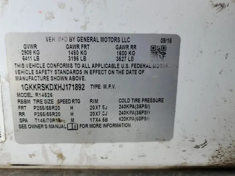 2017 GMC ACADIA LIMITED SLT-2  