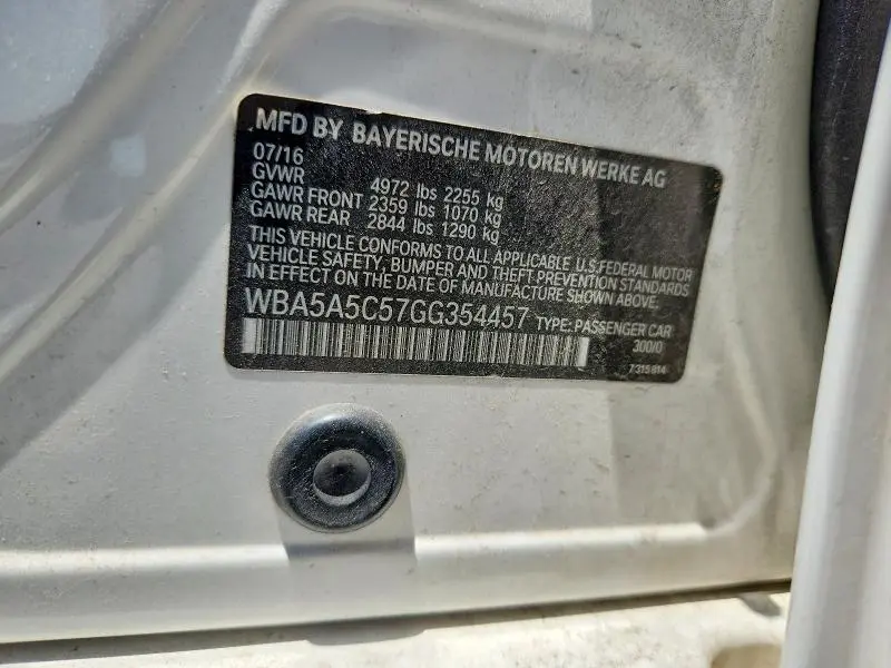 2016 BMW 528 I  