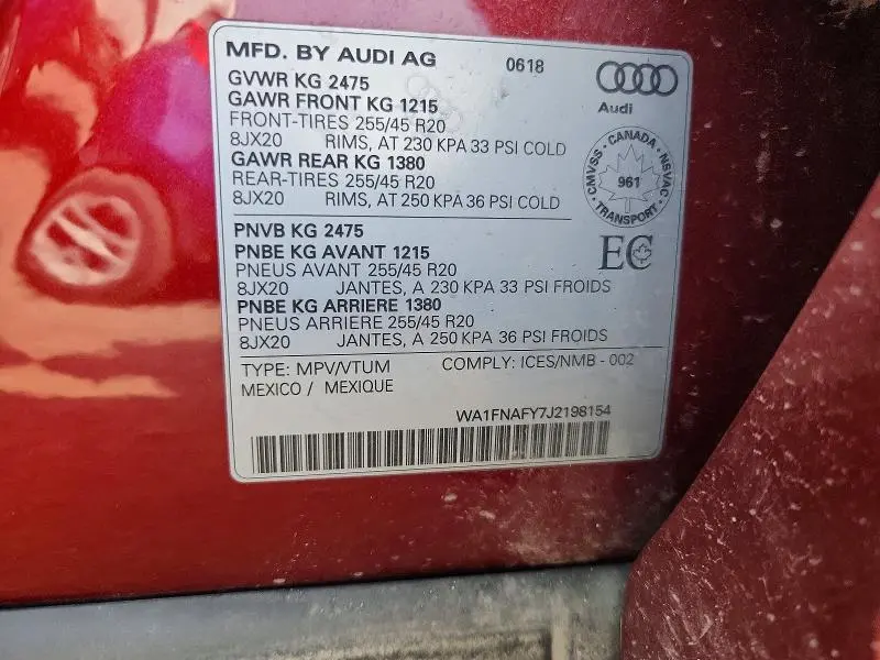 2018 AUDI Q5 TECHNIK S-LINE  