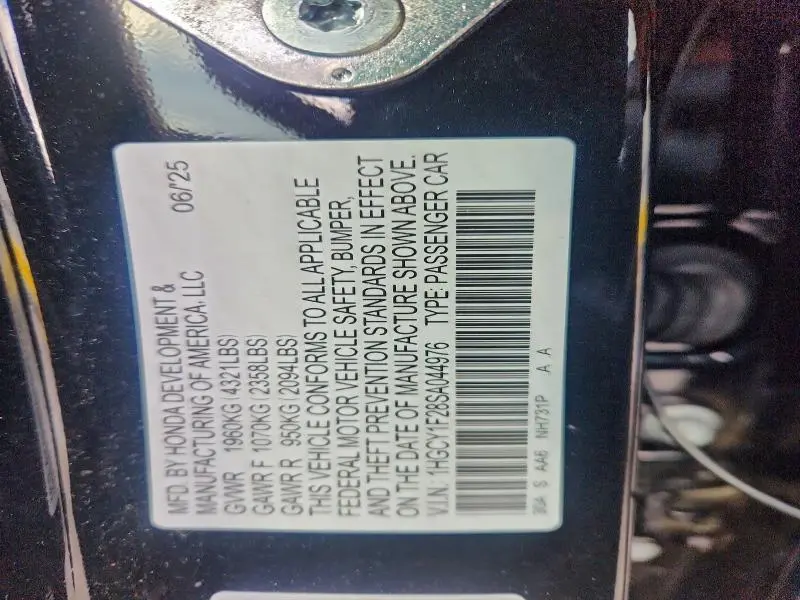 2025 HONDA ACCORD LX  