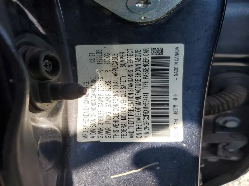 2021 HONDA CIVIC LX  