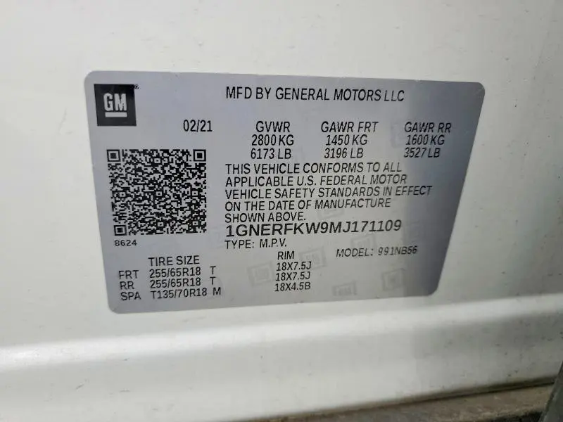 2021 CHEVROLET TRAVERSE LS  