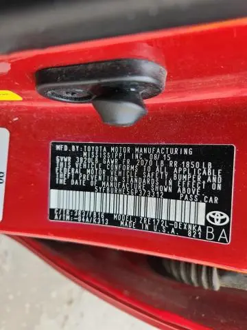 2016 TOYOTA COROLLA L  