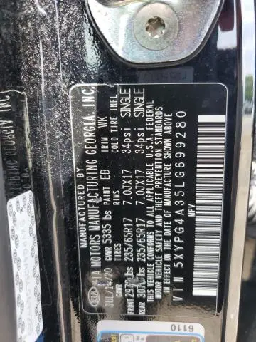 2020 KIA SORENTO L  