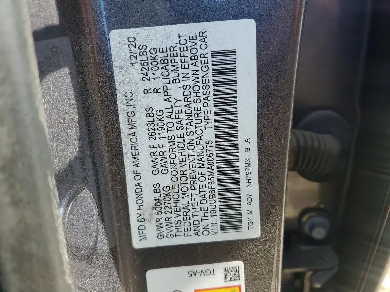 2021 ACURA TLX ADVANCE  