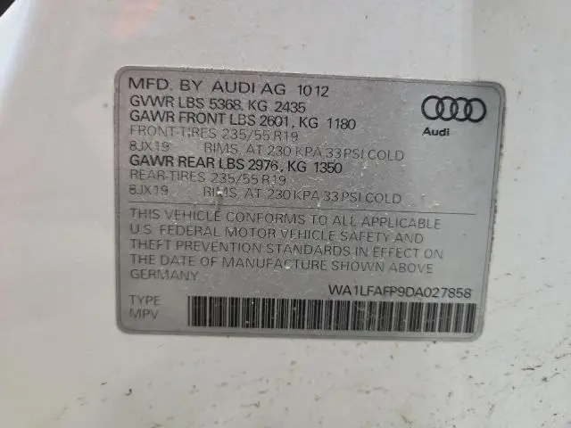 2013 AUDI Q5 PREMIUM PLUS  