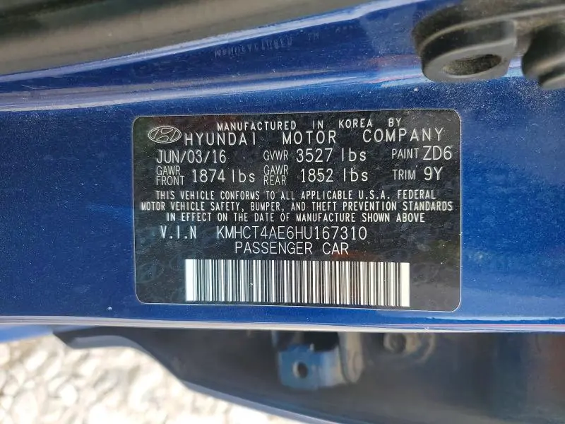 2017 HYUNDAI ACCENT SE  