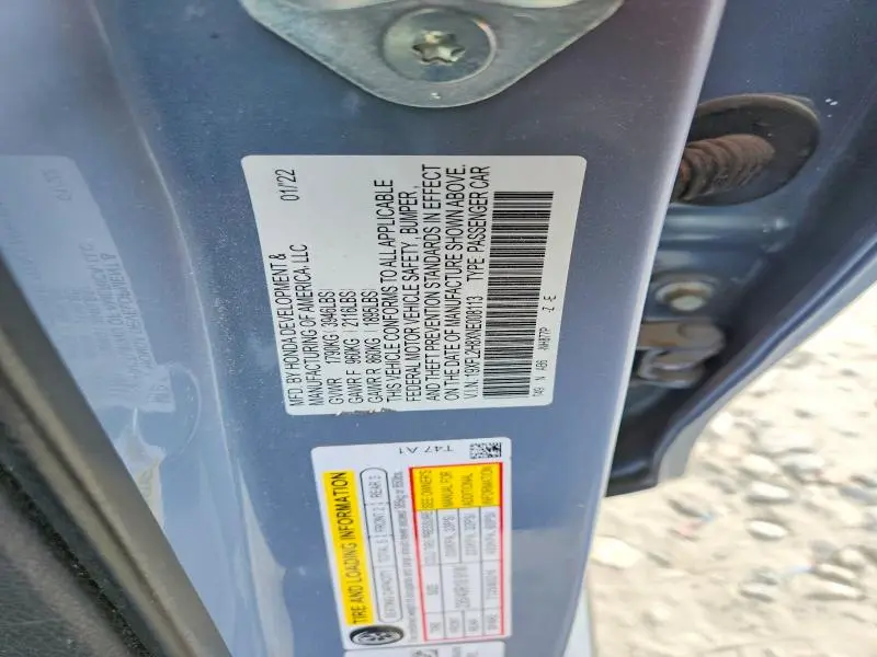 2022 HONDA CIVIC SPORT  