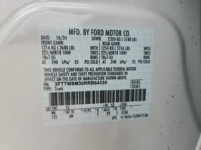 2024 FORD MAVERICK LARIAT  