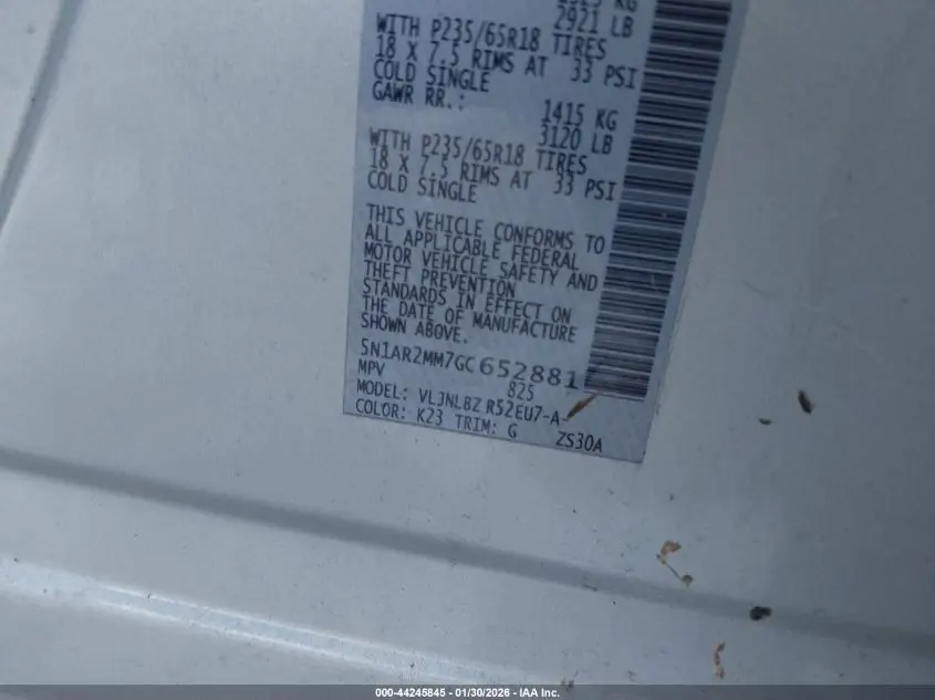 2016 NISSAN PATHFINDER  