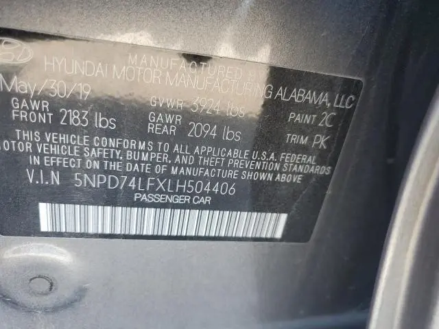 2020 HYUNDAI ELANTRA SE  