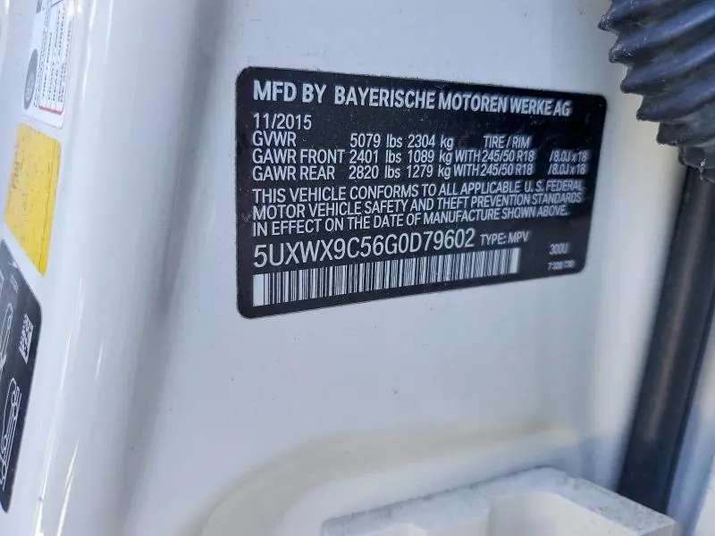 2016 BMW X3 XDRIVE28I  