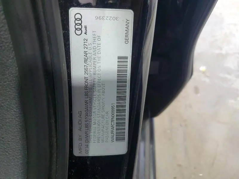 2015 AUDI A6 PREMIUM  