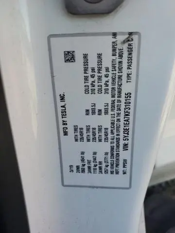 2019 TESLA MODEL 3 LONG RANGE