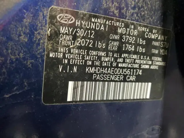 2013 HYUNDAI ELANTRA GLS  