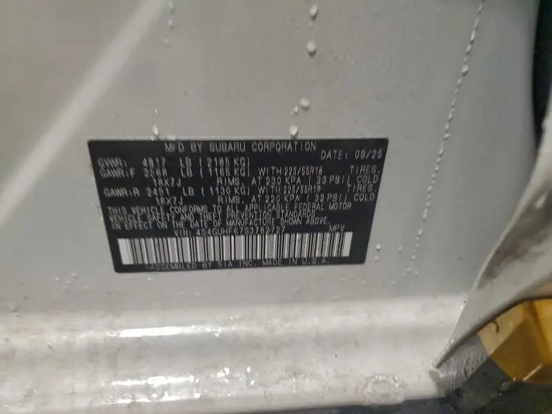 2025 SUBARU CROSSTREK SPORT  