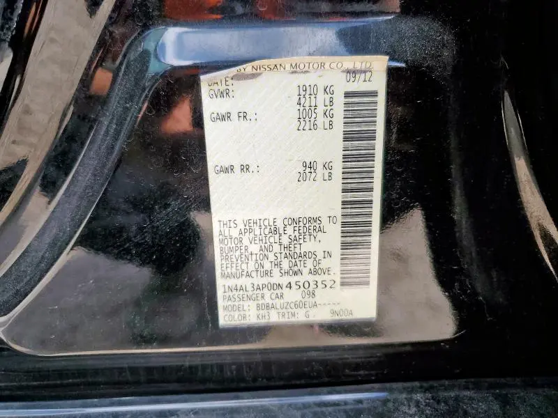 2013 NISSAN ALTIMA 2.5  