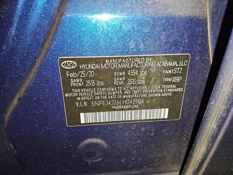 2020 HYUNDAI SONATA SEL PLUS  