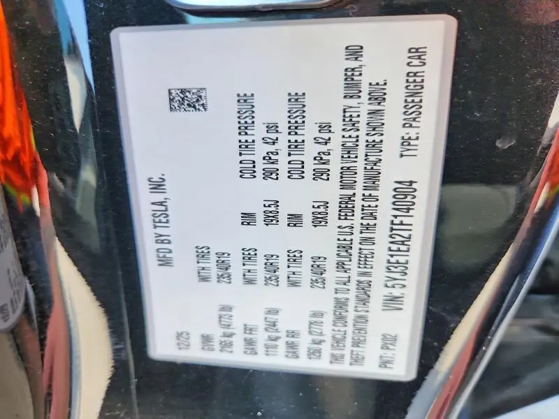 2026 TESLA MODEL 3   