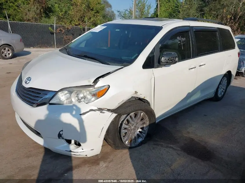2015 TOYOTA SIENNA XLE PREMIUM 8 PASSENGER