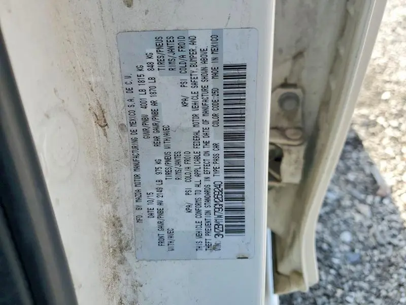 2016 MAZDA 3 TOURING  