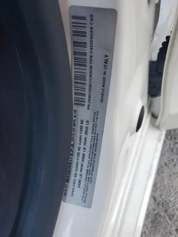 2018 MASERATI GHIBLI   