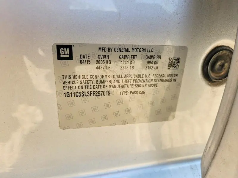 2015 CHEVROLET MALIBU 1LT  