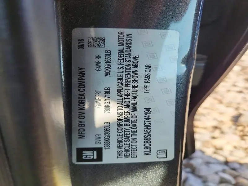 2017 CHEVROLET SPARK LS  
