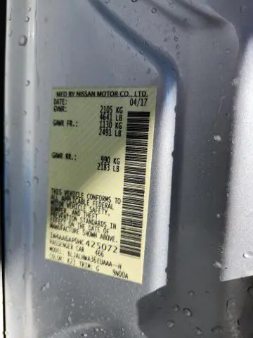 2017 NISSAN MAXIMA 3.5S  