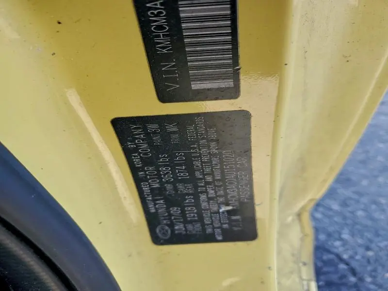 2010 HYUNDAI ACCENT BLUE  