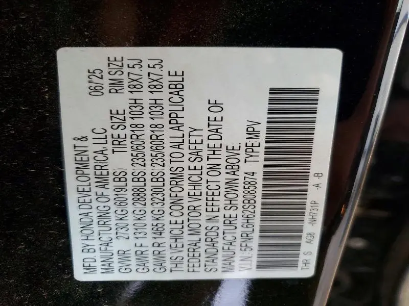 2025 HONDA ODYSSEY EXL  