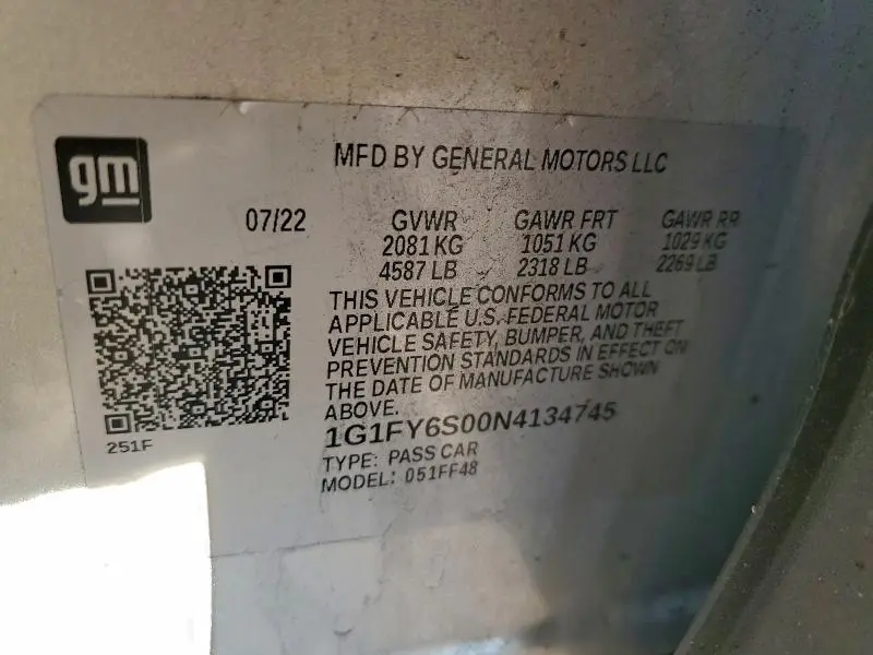 2022 CHEVROLET BOLT EUV LT  