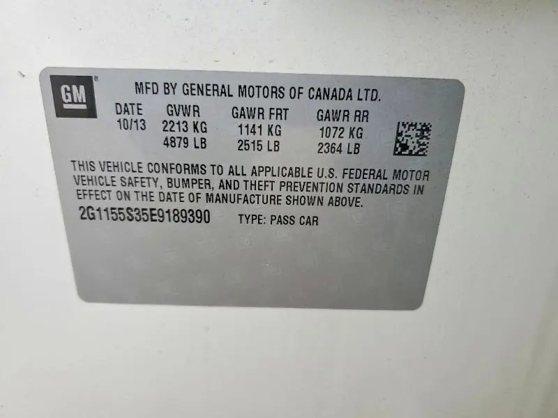 2014 CHEVROLET IMPALA LTZ  